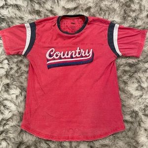 Boutique Country shot sleeve T-shirt